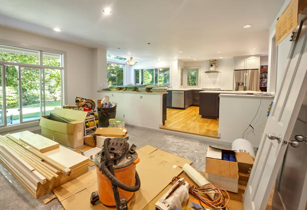 Professional Kitchen Island Installation technician working in Morrisville, PA